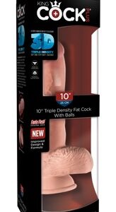 King Cock Plus  Kcp 10 Td Fat Cock with Balls