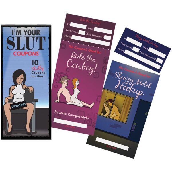 10 Cupones Para Él Im Your Slut - Imagen 2