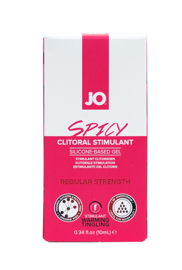 Jo Spicy Clitoral Gel – Warming – Stimulant 0.34 Floz / 10 Ml
