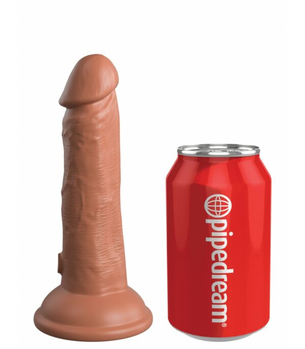 6" Dildo de Silicona de Doble Densidad – Color Piel (Tan) - Imagen 4