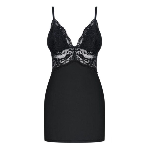 810-che-1 Chemise Y Tanga Negro Talla L/xl - Imagen 3