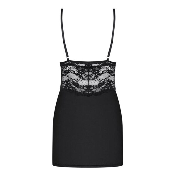 810-che-1 Chemise Y Tanga Negro Talla L/xl - Imagen 4