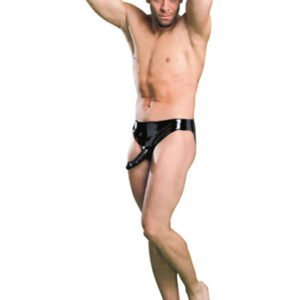 Slip Con Pene Negro T S
