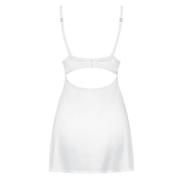 871-che-2 Chemise Y Tanga Color Blanco S/M - Imagen 4