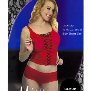 O – L Lace Up Tank Negro L/xl