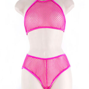 Halter Top & Short. Fn Pink