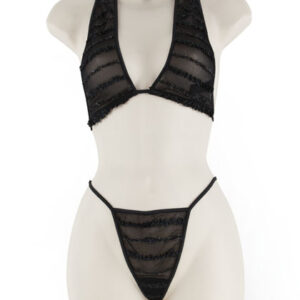 Cross Halter & G. Rm   Black