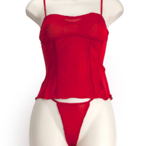 Silk Soft Corset Rojo L