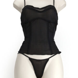 Silk Soft Corset Negro L