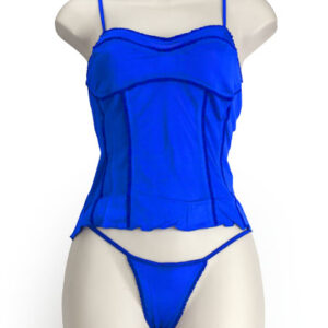 Silk Soft Corset Cobalto L