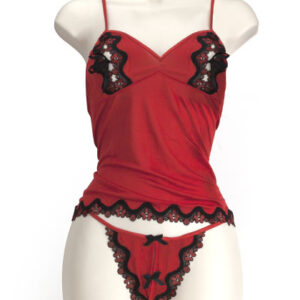 Peek a Boo Cami Rojo M