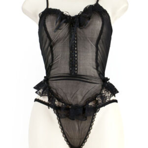 Babydoll Twist/lace Negro M