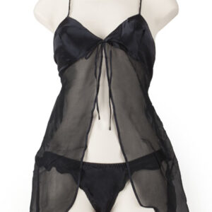 Baby Doll & Thong Negro L