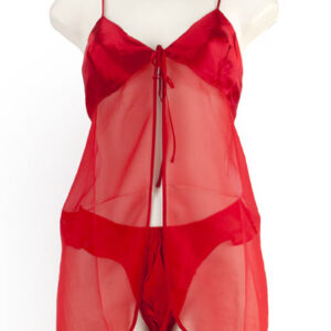 Baby Doll Thong Rojo Xl