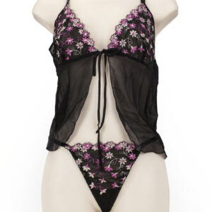 Baby Doll Daisy Lace Negro L