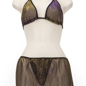 Bra & Skort Iridescent Black