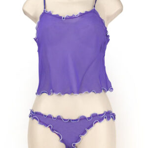 Cami/thong  Trim Grape Xl