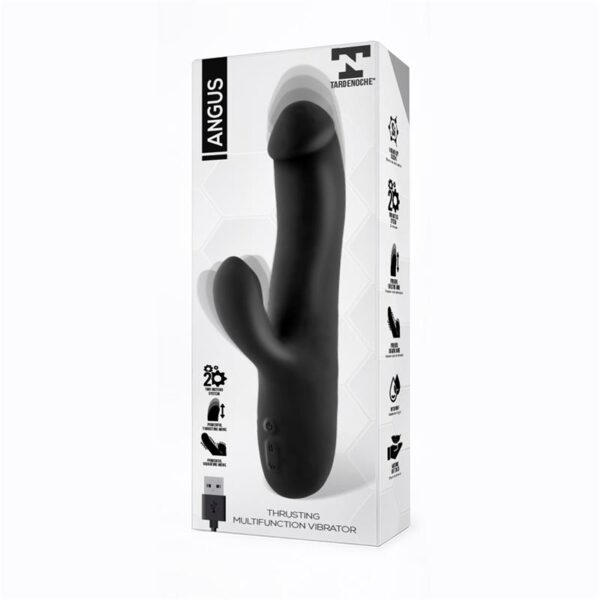 Angus Vibrador Con Función DE Movimiento Thrusting 2 Motores Silicona Usb - Imagen 2