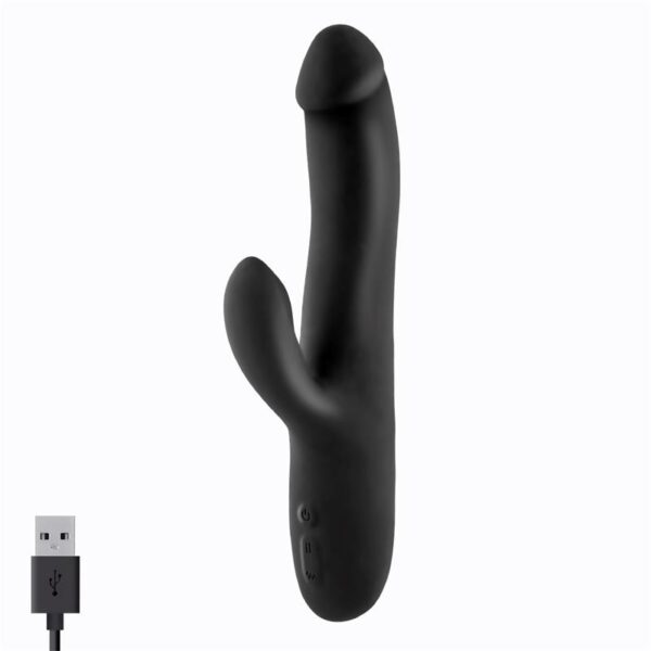 Angus Vibrador Con Función DE Movimiento Thrusting 2 Motores Silicona Usb - Imagen 4