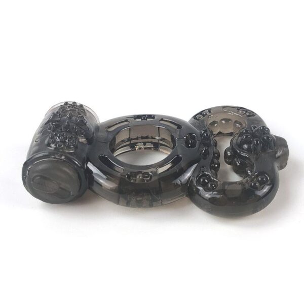 Anillo Para El Pene Con Vibración Negro - Imagen 7