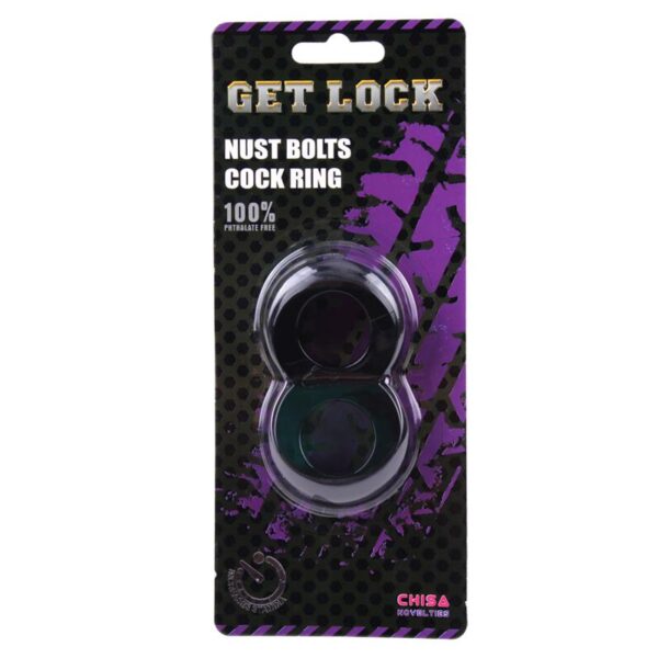 Anillo Para El Pene Doble Duo Cock 8 Negro - Imagen 2
