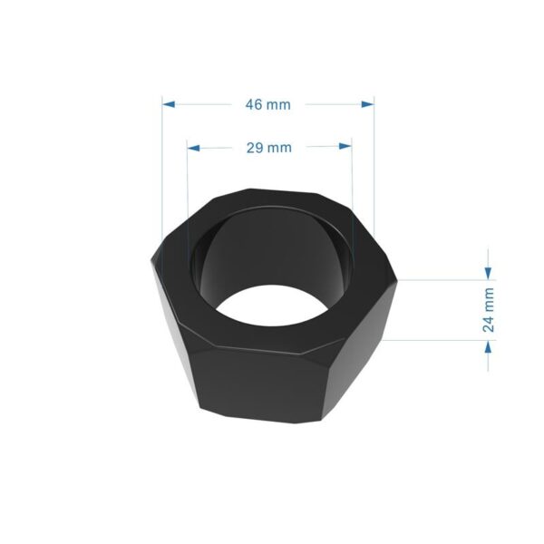 Anillo Para El Pene Nust Bolts  Negro - Imagen 4