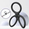 Anillo Triple Pene Y Testículos Silicona Líquida Flexible - Imagen 8