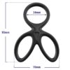 Anillo Triple Pene Y Testículos Silicona Líquida Flexible - Imagen 10