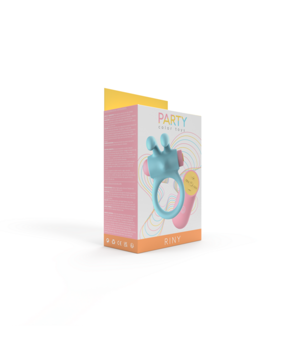 Anillo Vibrador Riny C/ Mando Silicona Azul Usb - Imagen 9