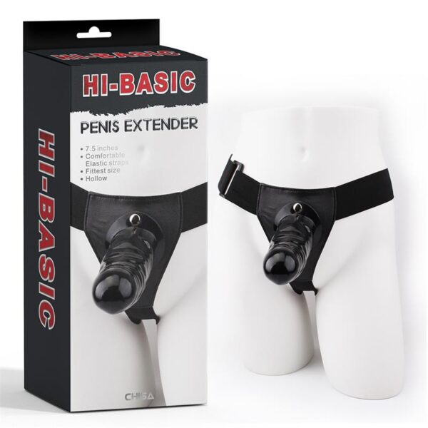 Arnés Con Dildo Hueco Penis Extender 7.5
