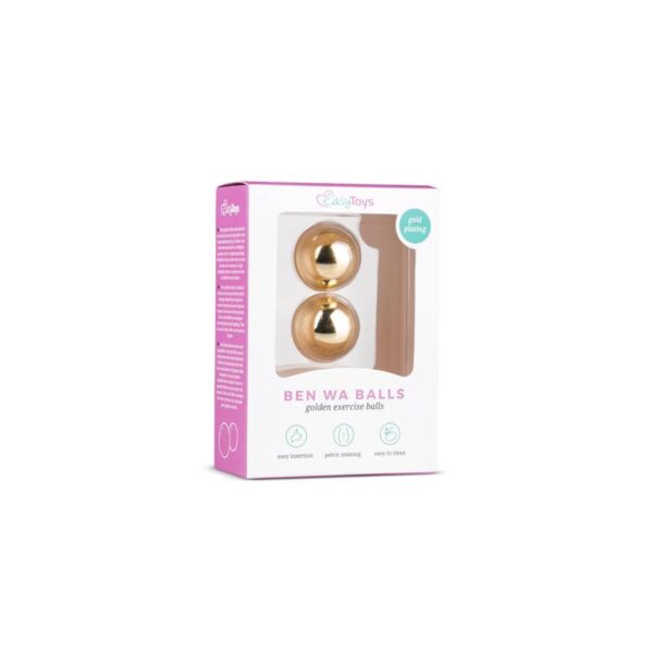 Bolas Vaginales Ben WA Doradas  – 25 Mm - Imagen 2
