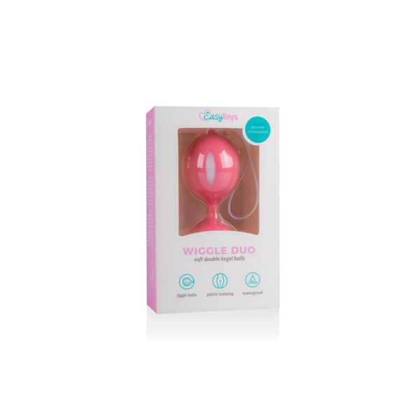 Bolas Kegel Wiggle Duo Rosa Y Blanco - Imagen 4
