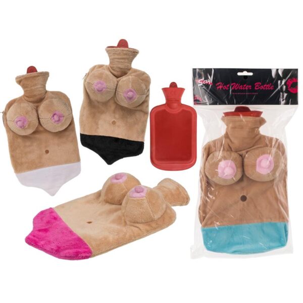 Bolsa DE Agua Caliente Con Funda Pecho Color Aleatorio – 4 Colores