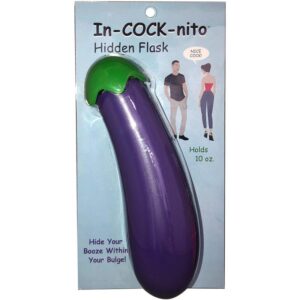 Bottela En Forma DE Berenjena In-cock-nito Flask