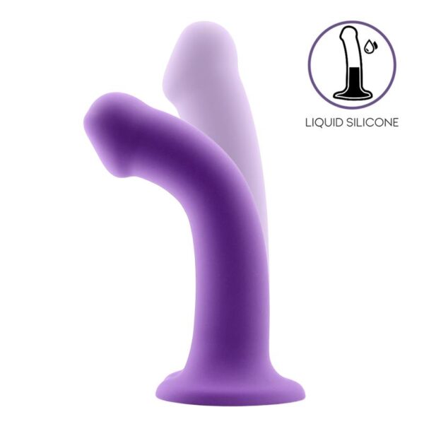 Bouncy Dildo Silicona Líquida Hiper Flexible 7 – 18 Cm Talla M Púrpura - Imagen 2
