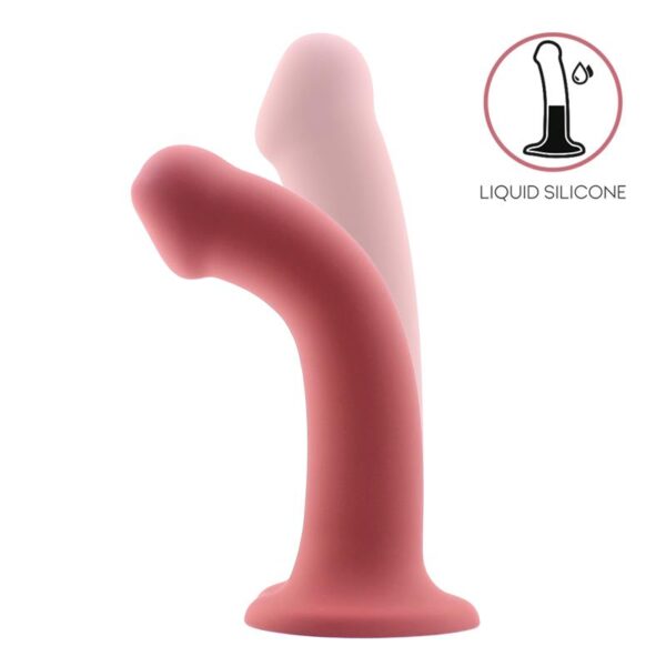 Bouncy Dildo Silicona Líquida Hiper Flexible 7.5 – 19 Cm Talla L Burgundy - Imagen 2