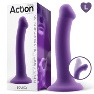 Bouncy Dildo Silicone Flexible Hiper Flexible 7.5 – 19 Cm Talla L Púrpura