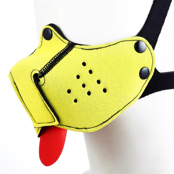 Bozal DE Perro DE Neopreno Desmontable Y Ajustable Amarillo - Imagen 3