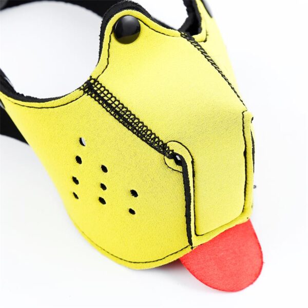 Bozal DE Perro DE Neopreno Desmontable Y Ajustable Amarillo - Imagen 4