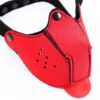 Bozal DE Perro DE Neopreno Desmontable Y Ajustable Rojo - Imagen 4