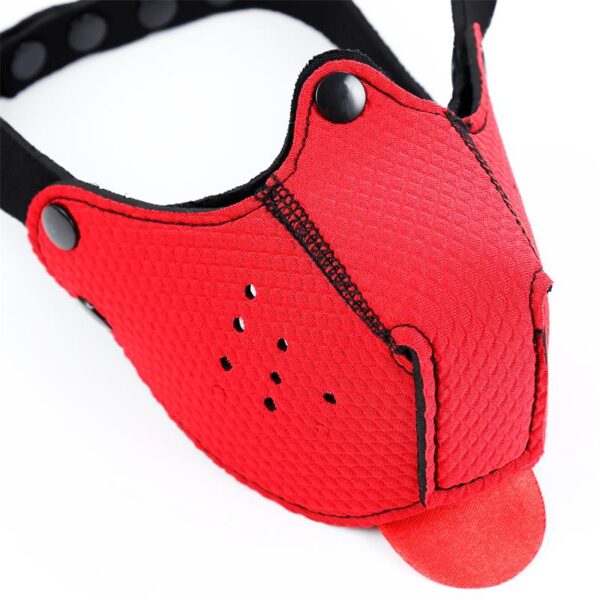 Bozal DE Perro DE Neopreno Desmontable Y Ajustable Rojo - Imagen 4