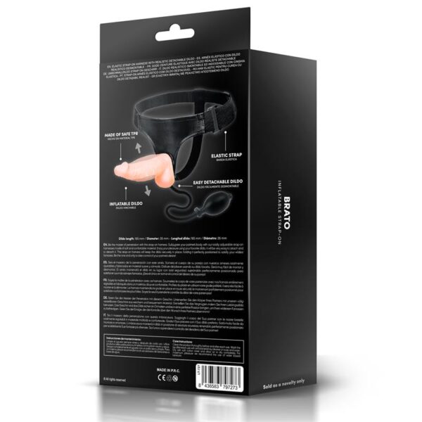 Brato Arnés Con Dildo Realista Y Función DE Inflado - Imagen 7