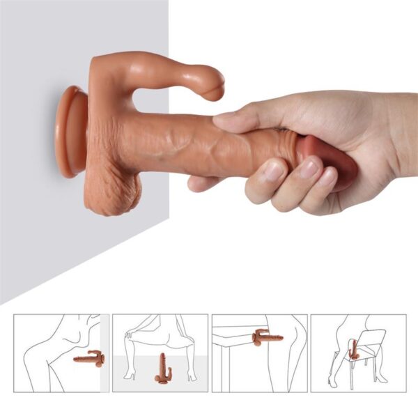 Brody Dildo Con 20 Modos DE Vibración Y Estimulador DE Clítoris - Imagen 6