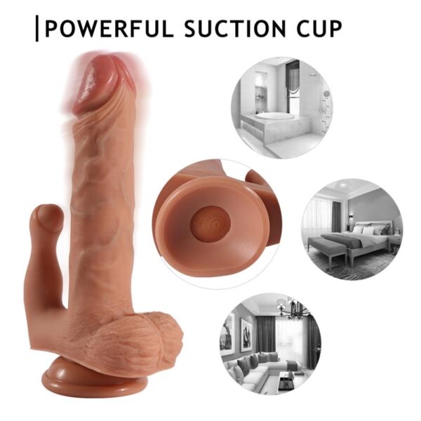 Brody Dildo Con 20 Modos DE Vibración Y Estimulador DE Clítoris - Imagen 8