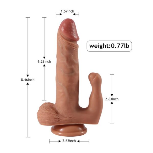 Brody Dildo Con 20 Modos DE Vibración Y Estimulador DE Clítoris - Imagen 10