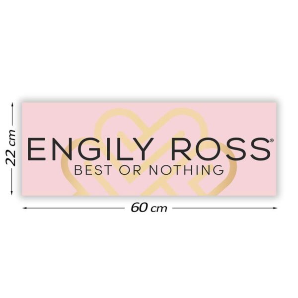 Cartel Promocional Engily Ross 60 Cm X 22 Cm