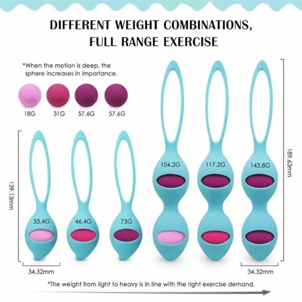 Ceyla Set Bolas Kegel Silicona - Imagen 7