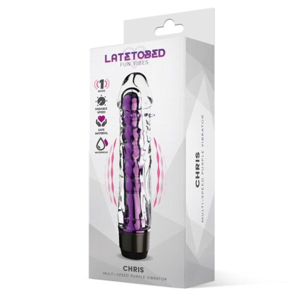 Chris Vibrador Multi-velocidad Púrpura - Imagen 2