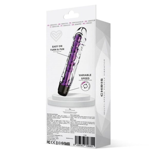 Chris Vibrador Multi-velocidad Púrpura - Imagen 3