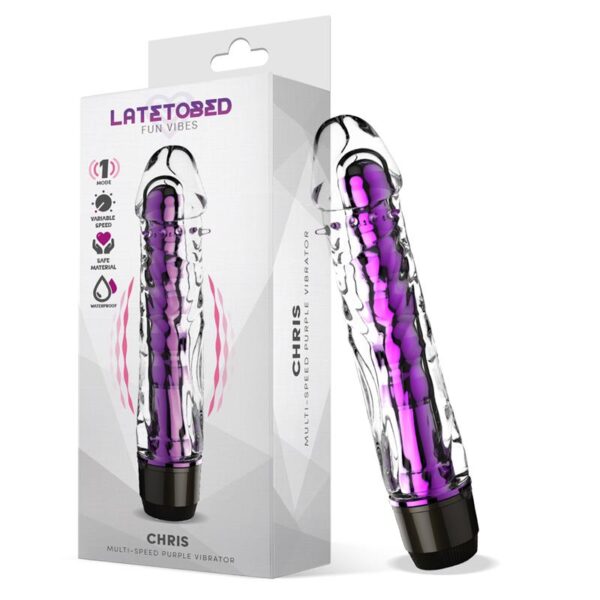 Chris Vibrador Multi-velocidad Púrpura